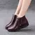 Botas femininas de inverno botas de couro quente à prova dwaterproof água sapa - comprar online
