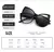 Óculos de sol quadrados com clipe magnético, 5 lentes, masculino, polarizado,