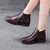 Botas femininas de inverno botas de couro quente à prova dwaterproof água sapa - comprar online