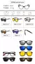 Óculos de sol quadrados com clipe magnético, 5 lentes, masculino, polarizado, - BC SHOP ONLINE