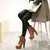 2025 novas bombas femininas sapatos das mulheres botas de sola grossa rendas até senhoras botas de tornozelo confortáveis saltos stiletto botas altas mujer - loja online