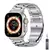 Pulseira de aço inoxidável para apple watch band ultra 49mm 45mm 44mm 41mm 40m na internet