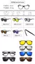 Óculos de sol quadrados com clipe magnético, 5 lentes, masculino, polarizado, na internet
