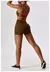 Seamless Yoga Gym Fatos com Shorts para Mulheres, Top Curto, Sexy Bra, Calças R