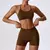 Seamless Yoga Gym Fatos com Shorts para Mulheres, Top Curto, Sexy Bra, Calças R - BC SHOP ONLINE