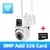 8mp hd wifi câmera de vigilância de vídeo ptz ao ar livre lente dupla tela ai - loja online