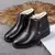 Botas femininas de inverno botas de couro quente à prova dwaterproof água sapa
