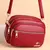 Imagem do Alta qualidade bolsa de couro macio moda feminina ombro mensageiro saco multi-bo