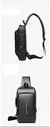 Bolsa de Ombro, Homens Multifunções Anti Roubo USB Homem Crossbody Cruz Corpo V - loja online