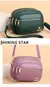 Alta qualidade bolsa de couro macio moda feminina ombro mensageiro saco multi-bo na internet