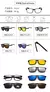 Óculos de sol quadrados com clipe magnético, 5 lentes, masculino, polarizado, na internet