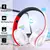 Headphones esportivo dobrável sem fio com Bluetooth na internet