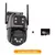 Câmera ip wi-fi de três telas, externa, 4k, lente dupla, ptz, ai, detecção h - BC SHOP ONLINE