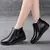 Botas femininas de inverno botas de couro quente à prova dwaterproof água sapa