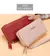 Carteira longa feminina bolsas borla moeda bolsa titular do cartão carteiras du - comprar online