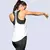 Mulheres ginásio topos preto sem mangas yoga topo feminino camisa de fitness gi - BC SHOP ONLINE