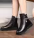 Sólido preto novas mulheres marca de luxo designer botas de neve metal clássic - BC SHOP ONLINE