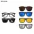 Óculos de sol quadrados com clipe magnético, 5 lentes, masculino, polarizado, na internet