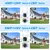 8mp hd wifi câmera de vigilância de vídeo ptz ao ar livre lente dupla tela ai - BC SHOP ONLINE