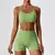 Seamless Yoga Gym Fatos com Shorts para Mulheres, Top Curto, Sexy Bra, Calças R - comprar online