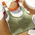 Sutiã esportivo respirável anti-suor fitness superior feminino sem costura sut - comprar online