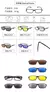 Óculos de sol quadrados com clipe magnético, 5 lentes, masculino, polarizado, - BC SHOP ONLINE