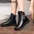 Sólido preto novas mulheres marca de luxo designer botas de neve metal clássic - BC SHOP ONLINE