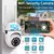 Câmera IP Wifi de 3MP Câmera de vigilância de segurança externa com fio AI R