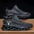 Yrzl masculino esportes correndo preto sapatos de corrida tênis casuais ao ar l - comprar online
