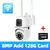 8mp hd wifi câmera de vigilância de vídeo ptz ao ar livre lente dupla tela ai na internet