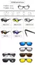 Imagem do Óculos de sol quadrados com clipe magnético, 5 lentes, masculino, polarizado,