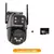 Câmera ip wi-fi de três telas, externa, 4k, lente dupla, ptz, ai, detecção h - comprar online