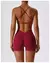 Seamless Yoga Gym Fatos com Shorts para Mulheres, Top Curto, Sexy Bra, Calças R