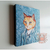 Quadrinhos decorativos obras famosas com rosto de gatinho. Van Gogh, o grito e Mona lisa. - comprar online