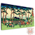Quadro Decorativo Arte Japonesa Ukiyo-e Monte fuji. Hodogoya no Tokaido de Katsushika Hokusai - tela acetinada