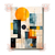 Kit de Quadros Decorativos Geométricos Abstratos - Arte Moderna, Cores Vibrantes, Pronto para Pendurar - loja online