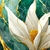 Quadro decorativo. Flor lírio dourada, sobre o marmore. tela acetinada. - comprar online