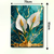 Quadro decorativo. Flor lírio dourada, sobre o marmore. tela acetinada. - loja online