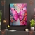 Quadro decorativo, arte moderna, Borboleta no estilo pintura impressionista com espatula