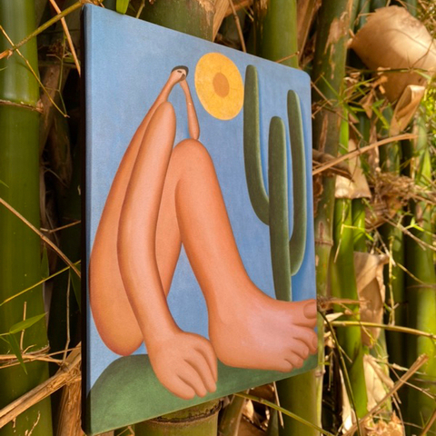 Abaporu - Tarsila do Amaral - Arte em Tela Acetinada