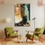 Imagem do Quadro decorativo em tela. Rosto da Flora, releitura Botticelli