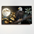 Quadro decorativo grande. Aguia, lua cheia e folhas douradas. na internet
