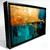 Quadro Abstrato Horizonte Dourado – Arte Moderna em Tela, Pintura Abstrata com Tons Dourado e Azul, Decoração Sofisticad
