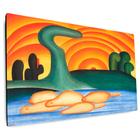 Tarsila do Amaral - Sol Poente - Arte em Tela Acetinada