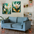 Kit quadros decorativos de luxo para sala, escritório , salao de beleza. Flor de lirio branco e dourado fundo de marmore - mangueart