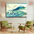 Quadro Decorativo Japonês -Arte Ukiyo-e Umezawa Manor in Sagami - Katsushika Hokusai - Impressão em Tela Acetinada. - mangueart