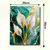 Kit trio quadros decorativos luxo, para sala, quarto, hall, copa, escritorio, salão de beleza Flores de lirio branco e d - mangueart