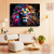 Quadro decorativo extra grande. leão colorido para sala. tela acetinada. - comprar online