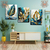 Kit trio quadros decorativos para sala, quarto, hall, salao de beleza, copa. Arte moderana luxo flores e folhas douradas - comprar online