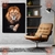 Imagem do Quadro decorativo grande, Leão de Judá, decoração para sala, quarto, escritorio.